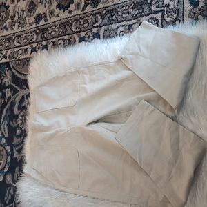 Women beige linen Pants